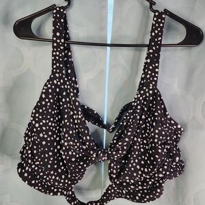 Time and Tru Black and White Polka Dot Bikini